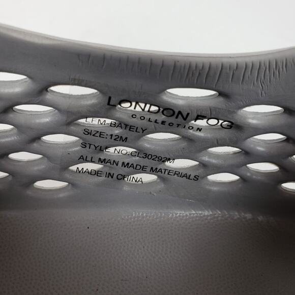 London Fog Bately Mens Size 12 Grey Slip On Casual Water Loafer Shoes LFM-Bately - Picture 11 of 11